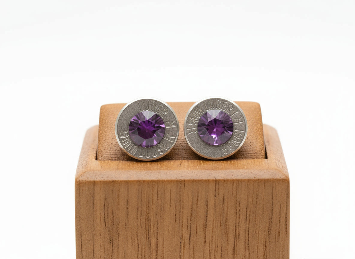 Bullet Slice Earrings – Heart Chakra | Love · Compassion · Healing