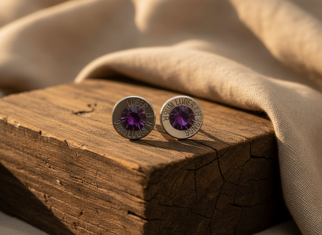 Bullet Slice Earrings – Third Eye Chakra | Intuition · Vision · Wisdom