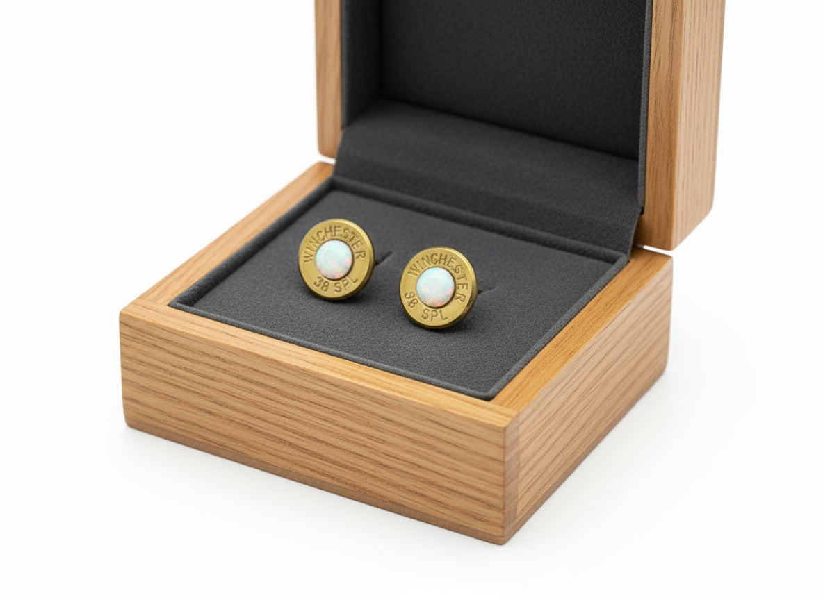 Bullet Slice Earrings – Crown Chakra | Spirituality · Enlightenment · Higher Connection