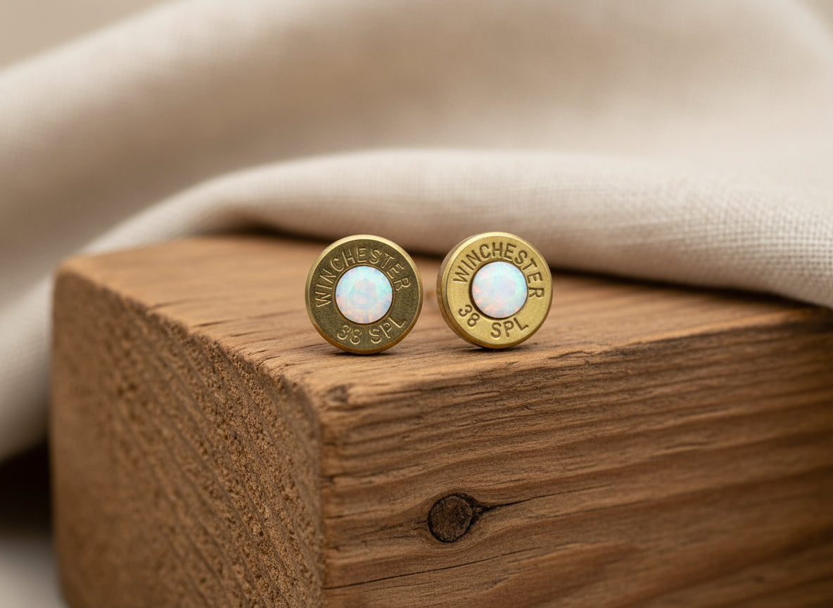 Bullet Slice Earrings – Crown Chakra | Spirituality · Enlightenment · Higher Connection