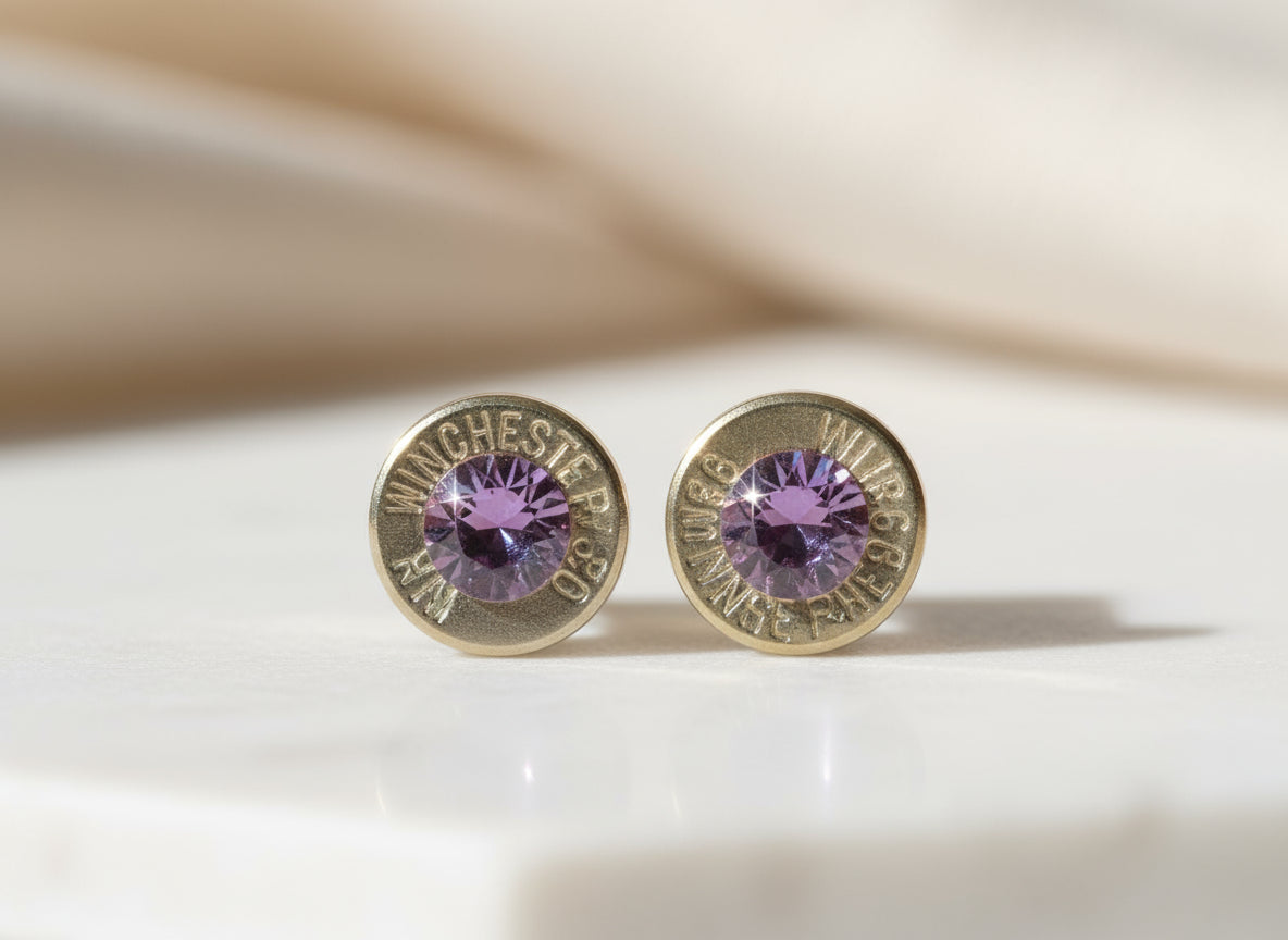 Bullet Slice Earrings – Third Eye Chakra | Intuition · Vision · Wisdom