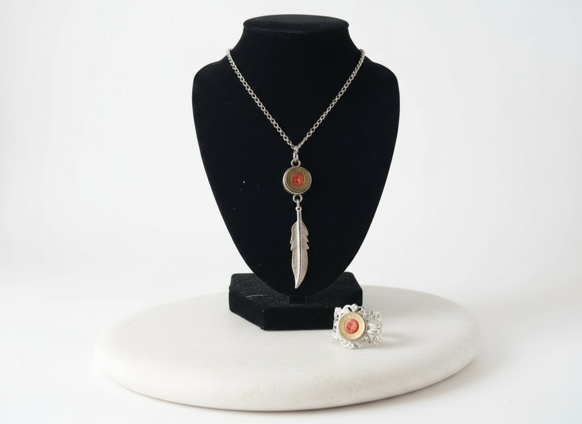 Bullet Slice Necklace – Sacral Chakra | Creativity · Sensuality · Flow
