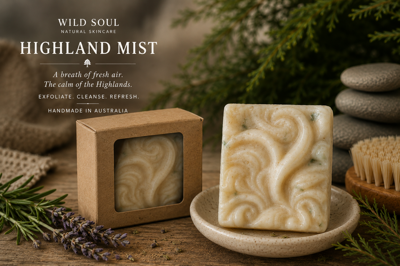 'Highland Mist' Buff Bar