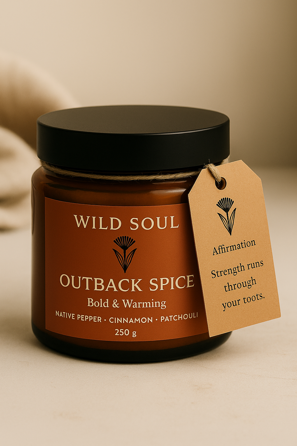 Wild Soul Outback Spice exfoliating salt body scrub
