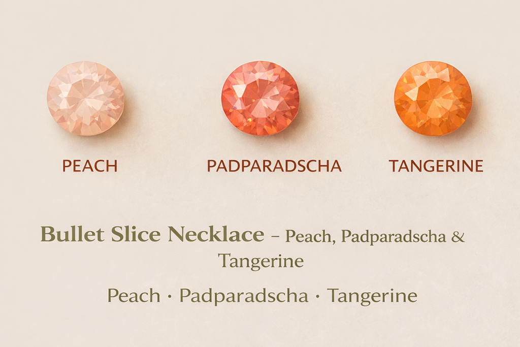 Bullet Slice Necklace – Peaches & Tangerine