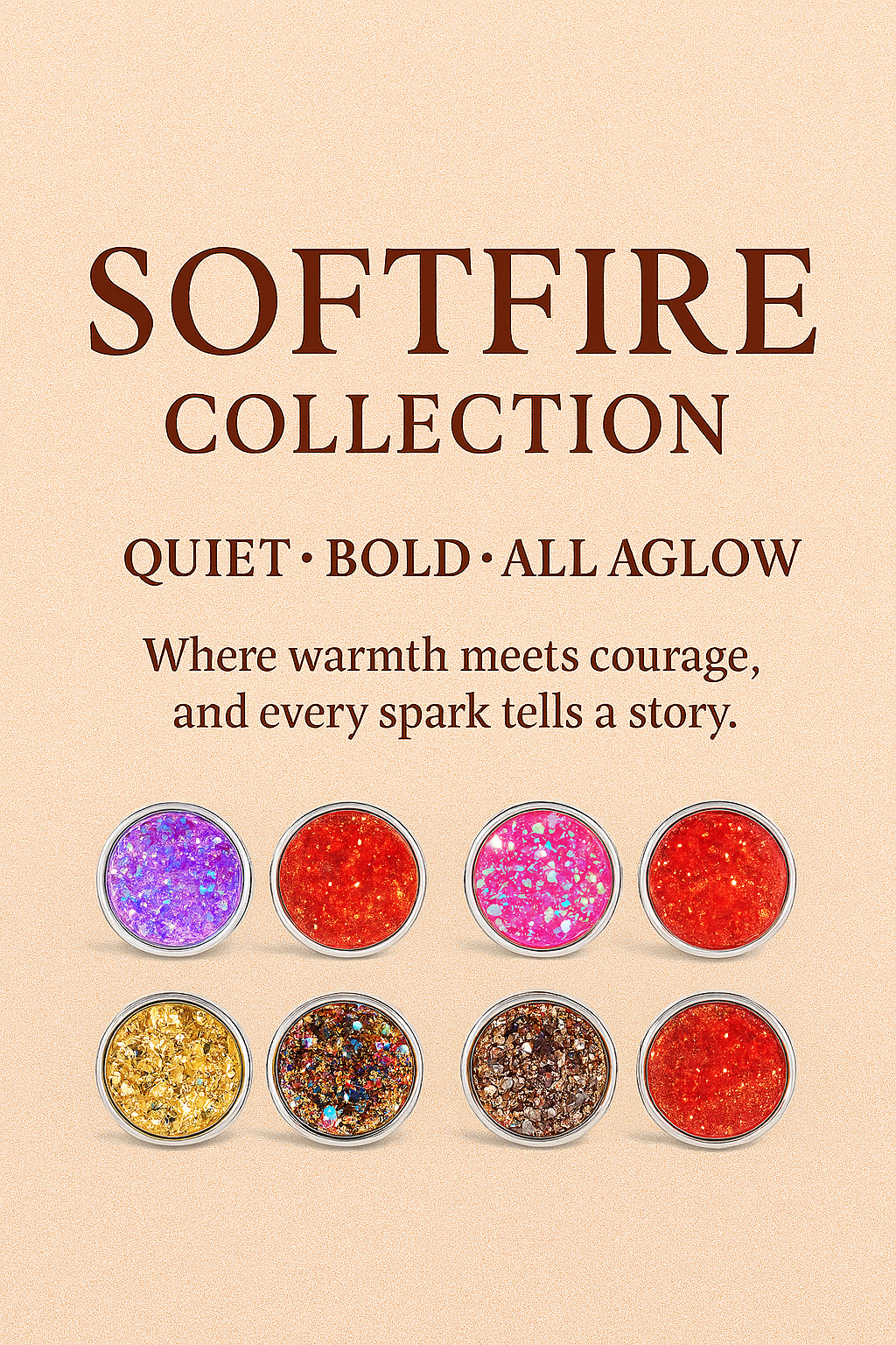 Soft Fire Druzy Stud Earrings | Handmade australian Jewellery by Wild Soul