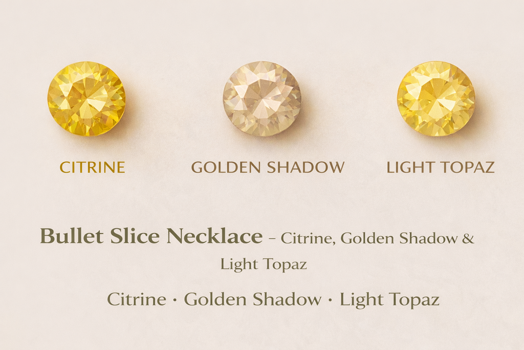 Bullet Slice Necklaces – Yellows & Golds