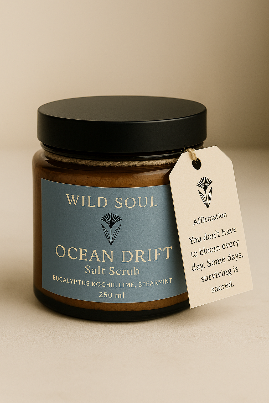 Wild Soul Ocean Drift detoxifying salt body scrub
